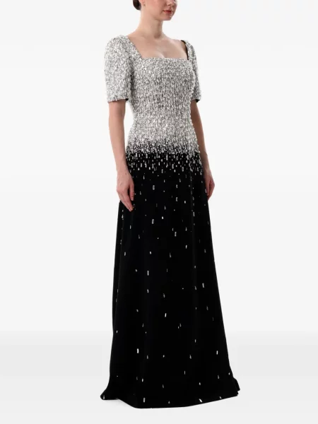 Rochie maxi Dina Melwani negru