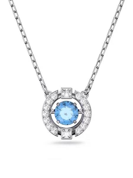 Naszyjnik Swarovski szary