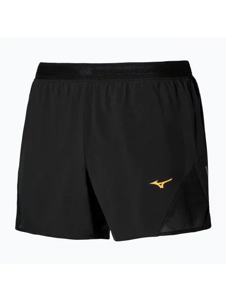 Мъжки къси панталони за бягане Mizuno Aero black черно