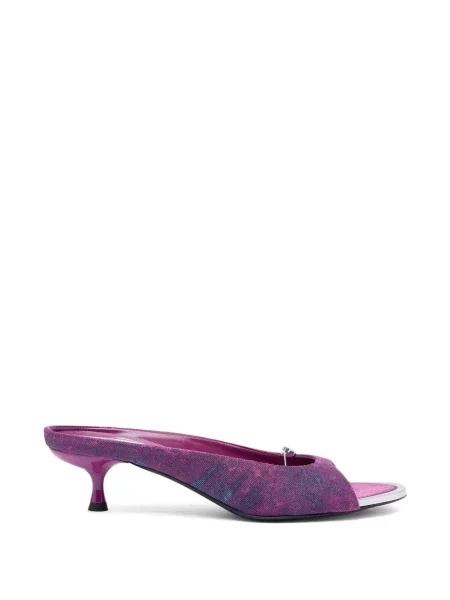 Papuci tip mules Diesel violet
