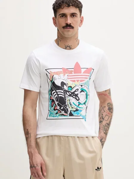 Adidas Originals T-shirt Anime beżowa
