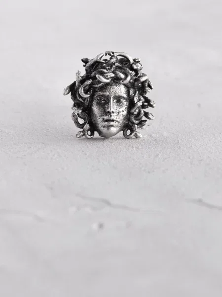 REYTEL Cercei MEDUSA GORGON argintiu