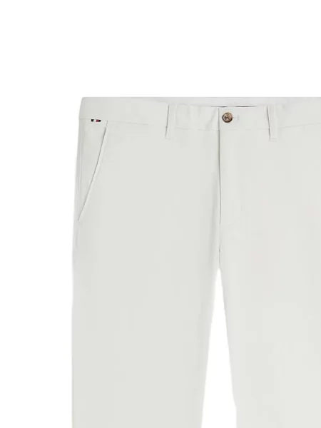 Pantaloni Tommy Hilfiger cu imagine alb