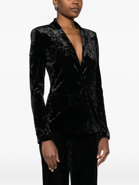 Aksamitna marynarka Patrizia Pepe czarna