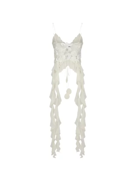 Top Nissa cu model floral cu volane