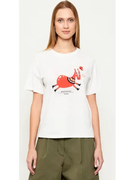 Weekend Max Mara Tricou West alb