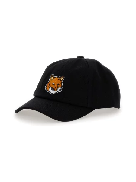 Czapka z daszkiem Maison Kitsune czarna