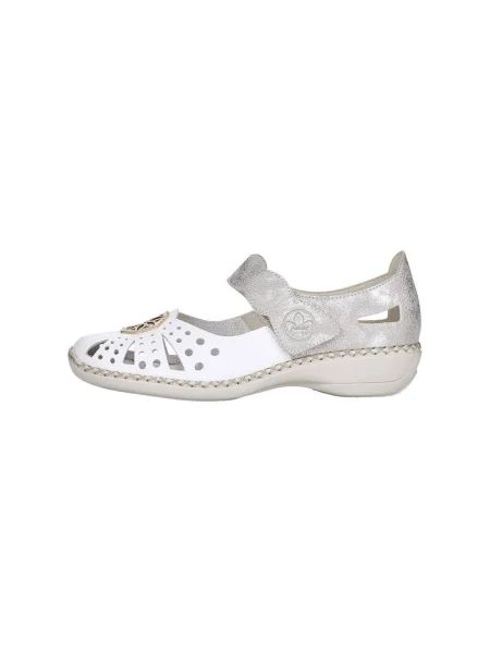 Pantofi Rieker argintiu