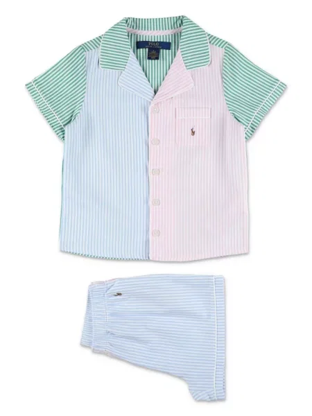 Piżama dziecięca Polo Ralph Lauren zielona