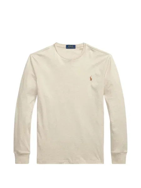 Tricou polo Polo Ralph Lauren cu glugă cu blană cu broderie roșu