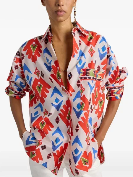 Koszula Momoni z nadrukiem czerwona