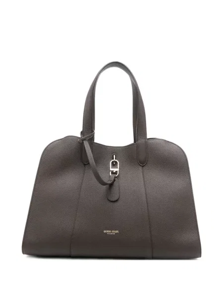 Geanta de piele Giorgio Armani din piele maro