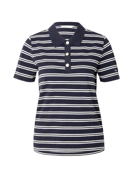 GANT Tricou albastru închis alb