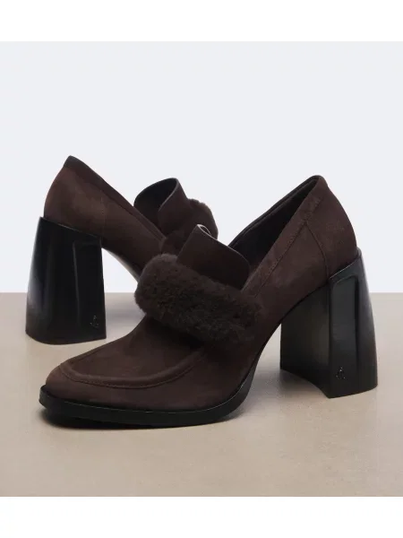 Pantofi cu toc Jimmy Choo din piele de căprioară maro
