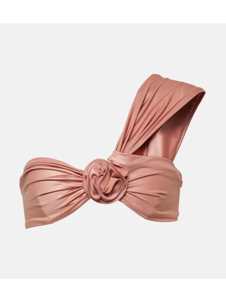 Bikini Magda Butrym cu model floral roz