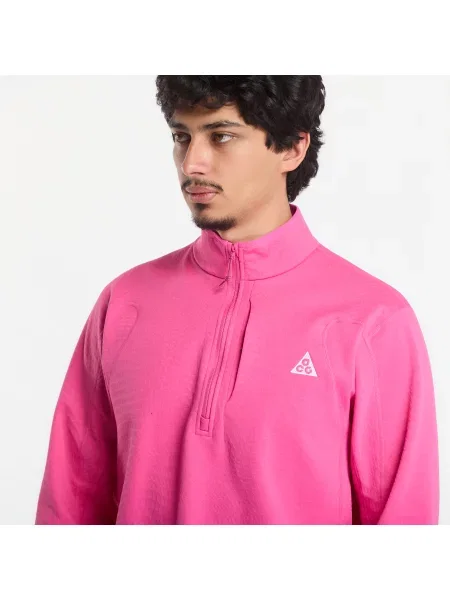 Hanorac cu fermoar Nike de drumeție alb