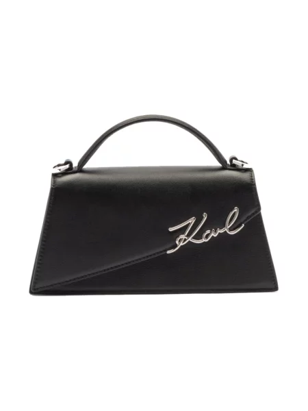 Torebka crossbody Karl Lagerfeld skórzana czarna