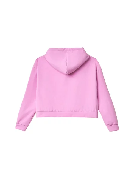 Bluza z kapturem Gaëlle Paris z kapturem z logo różowa