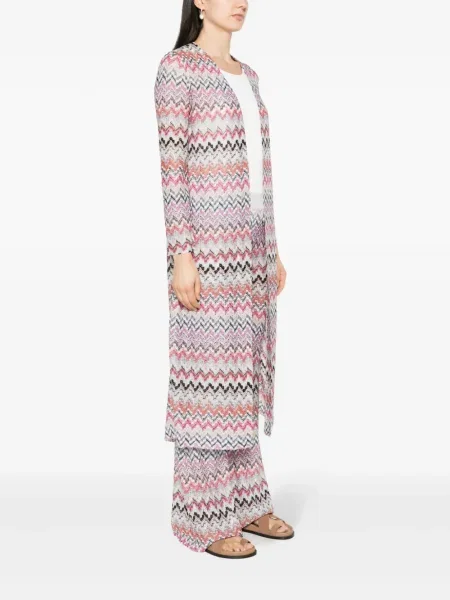 Cardigan Missoni lung roz