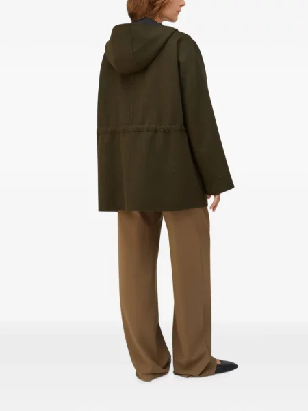Reversibil geacă parka Retori de lână verde