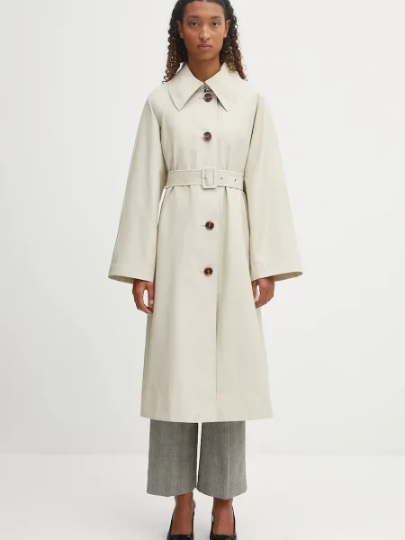 Barbour płaszcz Robyn Trench Showerproof beżowy