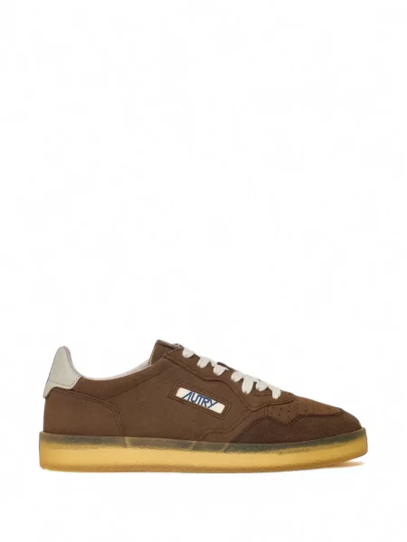 Sneakerși Autry din piele de căprioară maro