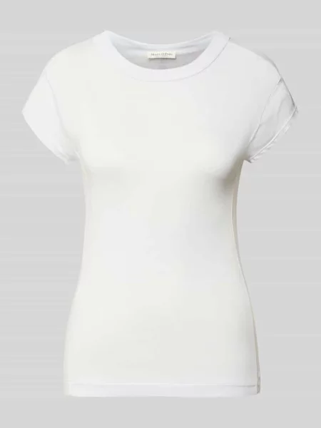 T-shirt o kroju slim fit z czystej bawełny Marc O'polo
