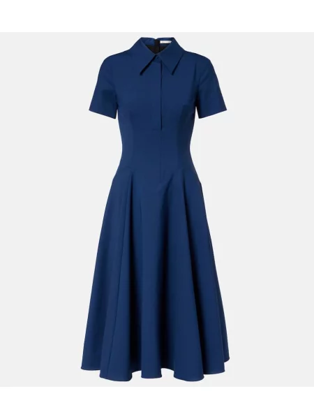 Sukienka koszulowa Emilia Wickstead garniturowa niebieska