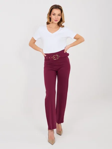 Pantaloni Rue Paris alb