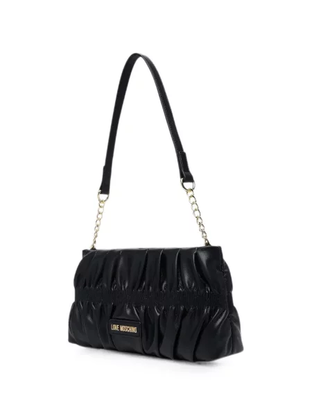 Colier Love Moschino cu volane negru