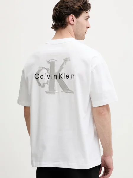 Calvin Klein Jeans tricou pentru bărbați din alb