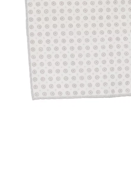 Fular Eleventy cu imagine cu imprimeu geometric gri