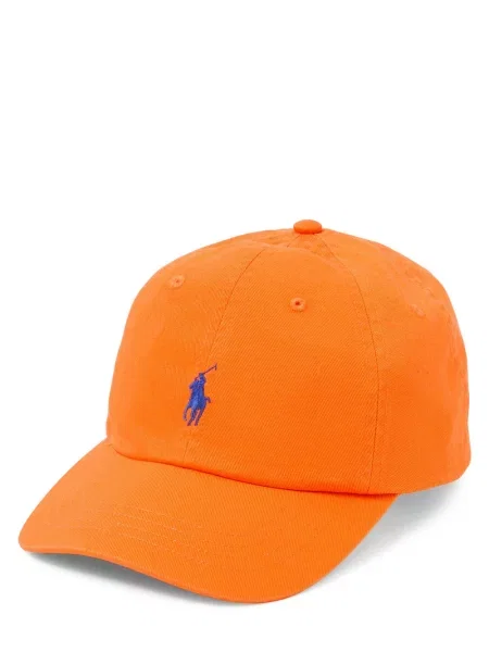 Czapka z daszkiem Ralph Lauren Classic Sport pomarańczowa niebieska