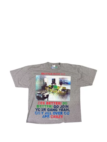 Tricou Better With Age cu imagine gri