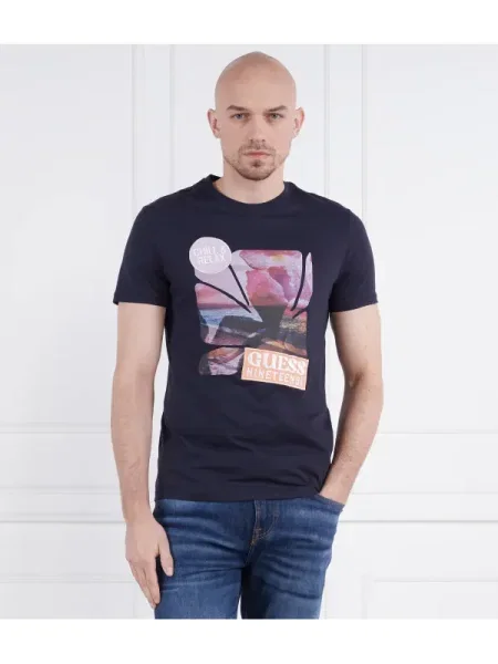 GUESS Tricou SUNSET FLOWER