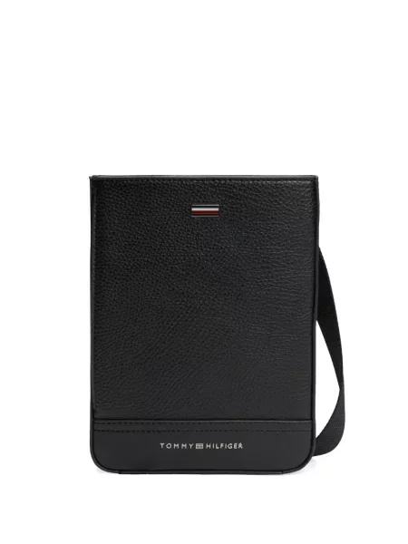 Geantă Tommy Hilfiger cu autograf negru