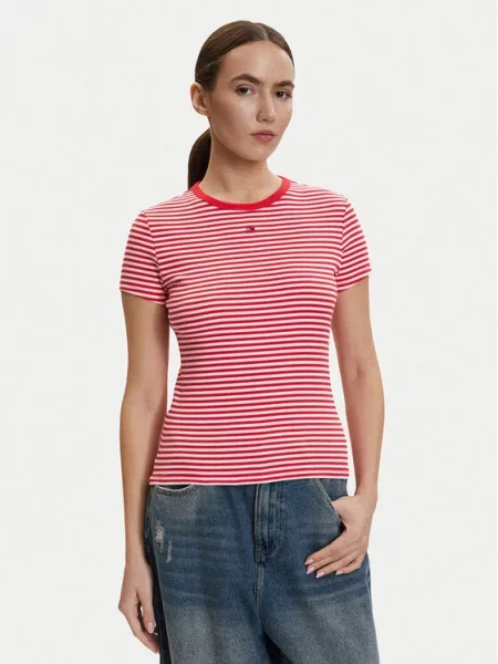 Tommy Jeans T-Shirt czerwony