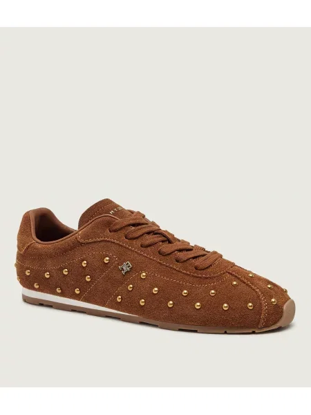 Tommy Hilfiger Sneakers | piele întoarsă maro