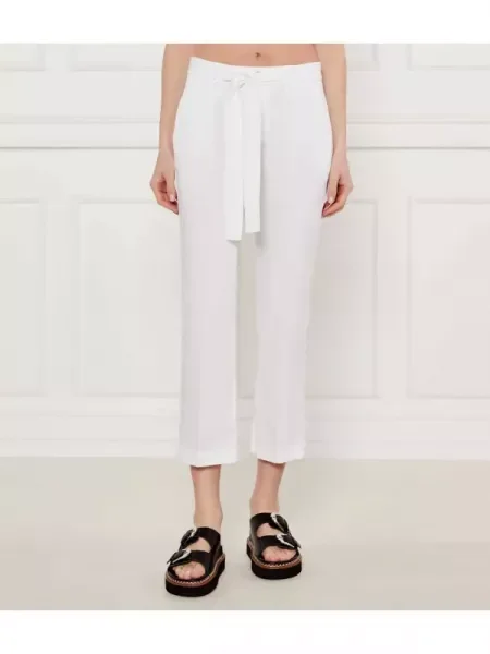 Liu Jo Pantaloni cu cordon GLAM alb