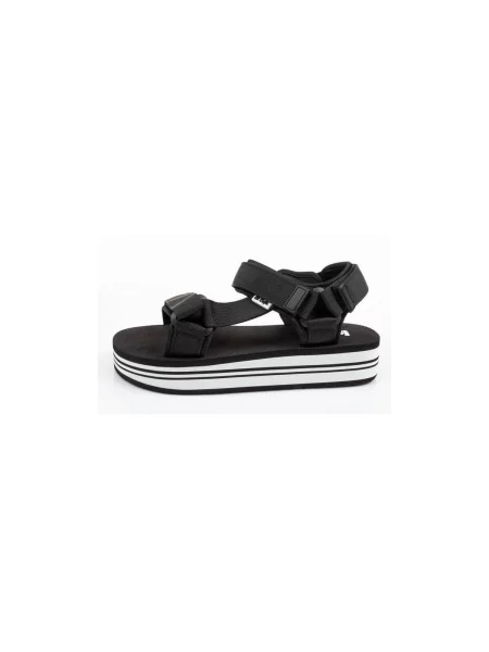 Sandály Lee Cooper black/white černé