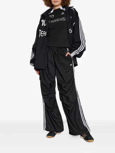 Cropp pantaloni Adidas cu model floral alb