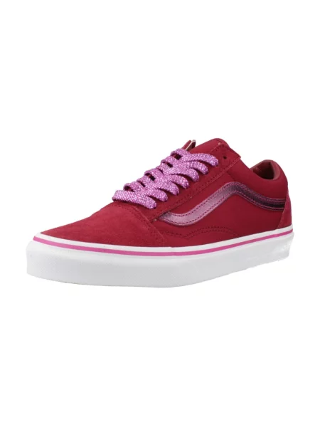 Sneakersy Vans Old Skool skórzane czerwone