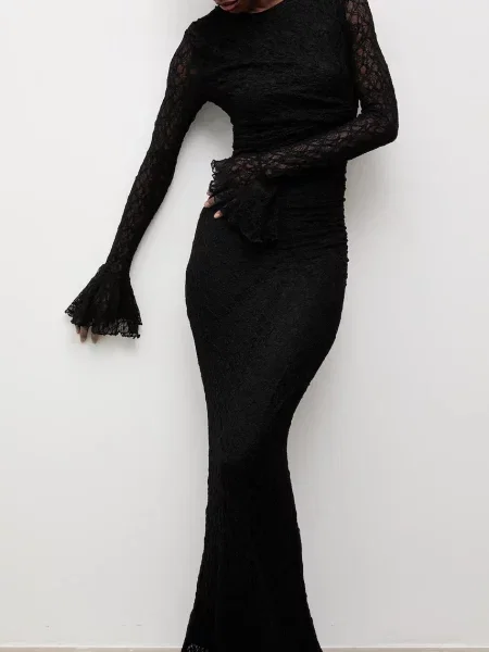 Макси платье Answear.lab черное