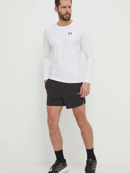 Under Armour pánske tričko s dlhým rukávom Ua Hg Armour Comp LS white biela