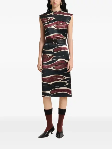 Rochie Marni cu imagine negru