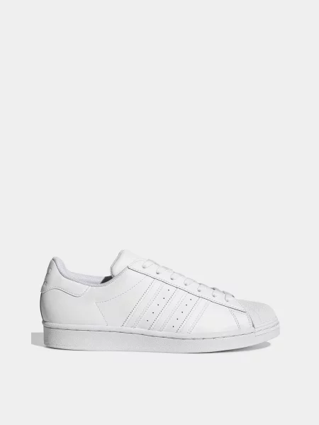 Кожаные кеды Adidas белые