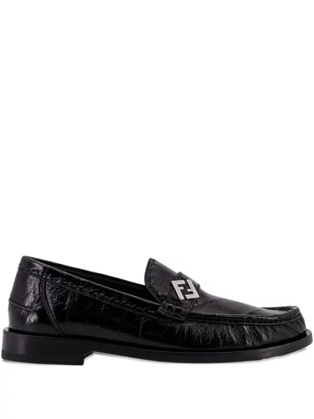 Pantofi loafer Fendi din piele negru