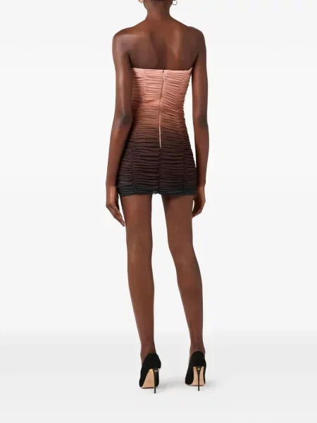 Rochie mini Elisabetta Franchi din tul de costum mini roz