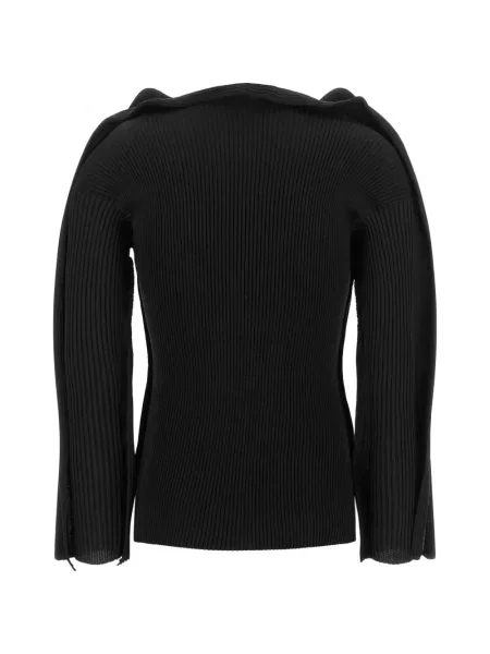 Pulover Issey Miyake drapat negru