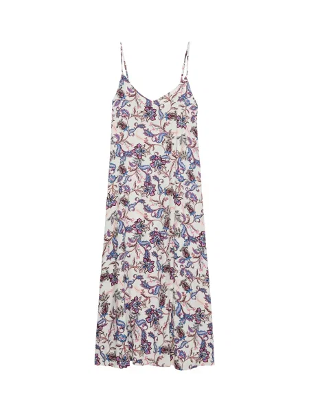 VERO MODA Letní šaty VMCHERIE / hnědá / růžová / offwhite modrá